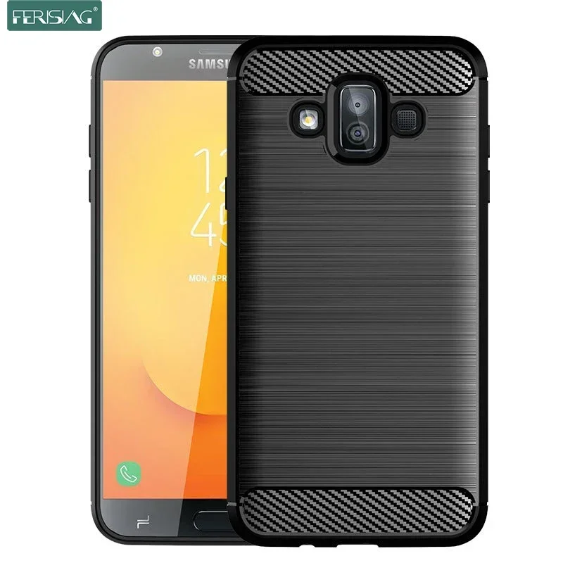 Case For Samsung Galaxy J7 Duo 2018 Case Silicone TPU Bumper Shockproof Carbon Cover for Samsung Galaxy J7 Duo J720 J720F  Case