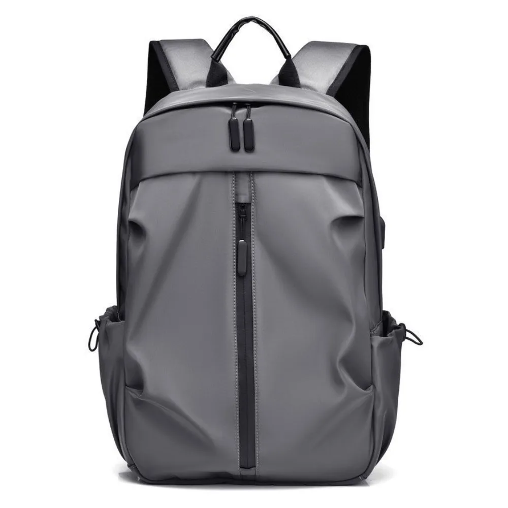 New Nylon Versatile Backpack Grey Black Blue Large Capacity Computer Bag Washable School Bag Men Women