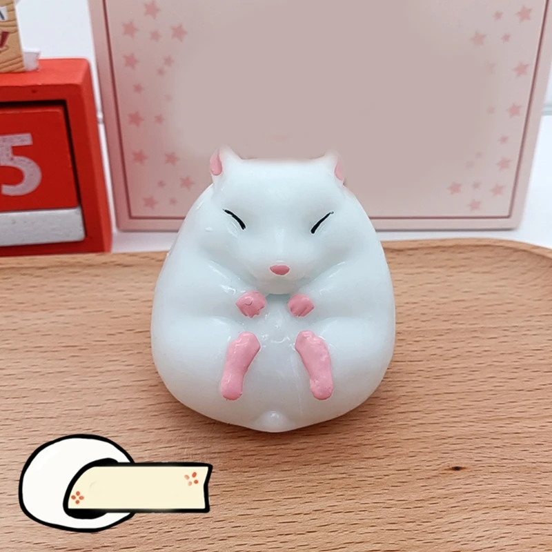 Ngộ nghĩnh Hamster Antistress Tay Đồ Chơi Phát Hành Bóp Động Vật Co Giãn Bóp Đồ Chơi Mới Lạ Bịt Miệng Trò Đùa Thực Tế Đồ