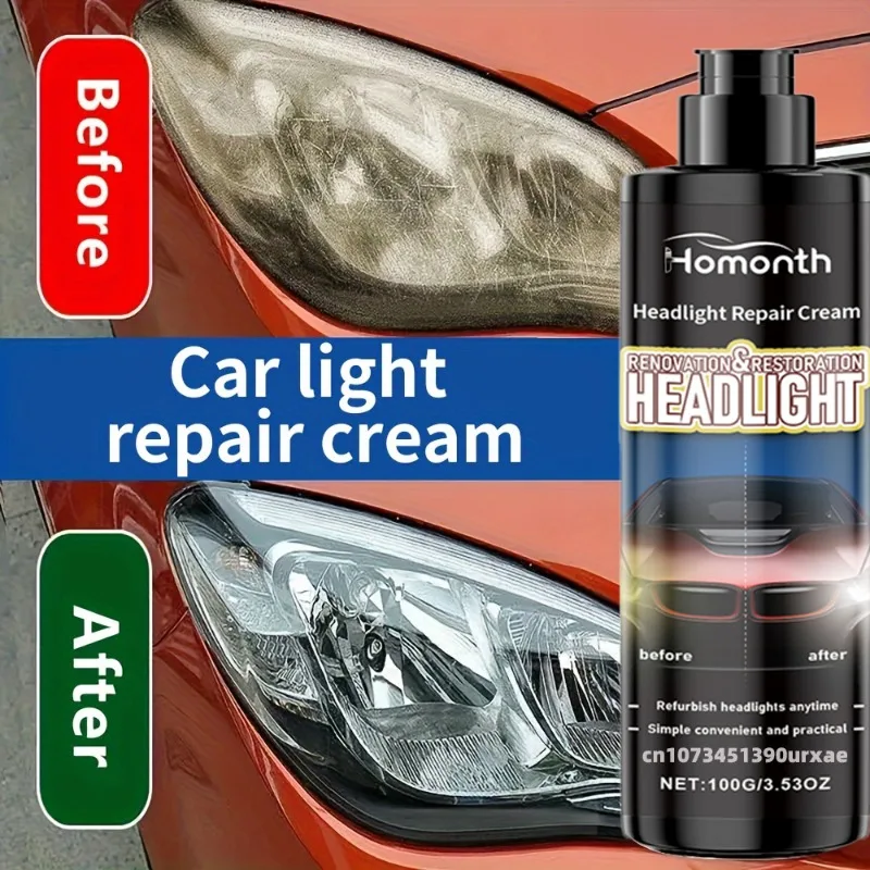 Car Headlight Restoration Polishing Kits Anti Oxidation Brightening Scratch Repair for Car Light Maintenance for Car Care