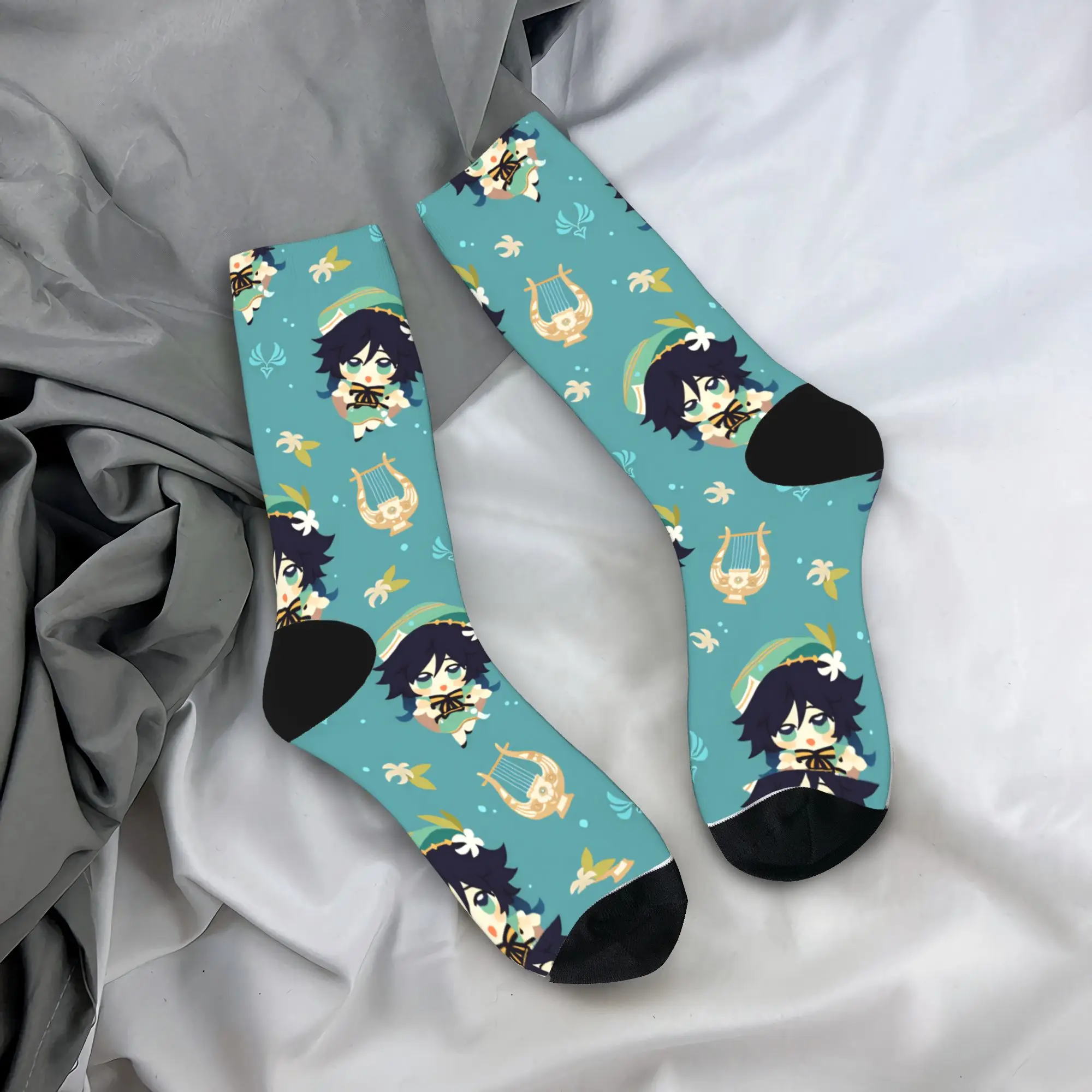 

G-Genshin I-Impact носки весенние чулки готические мужские мягкие носки графические противоскользящие носки для скейтборда