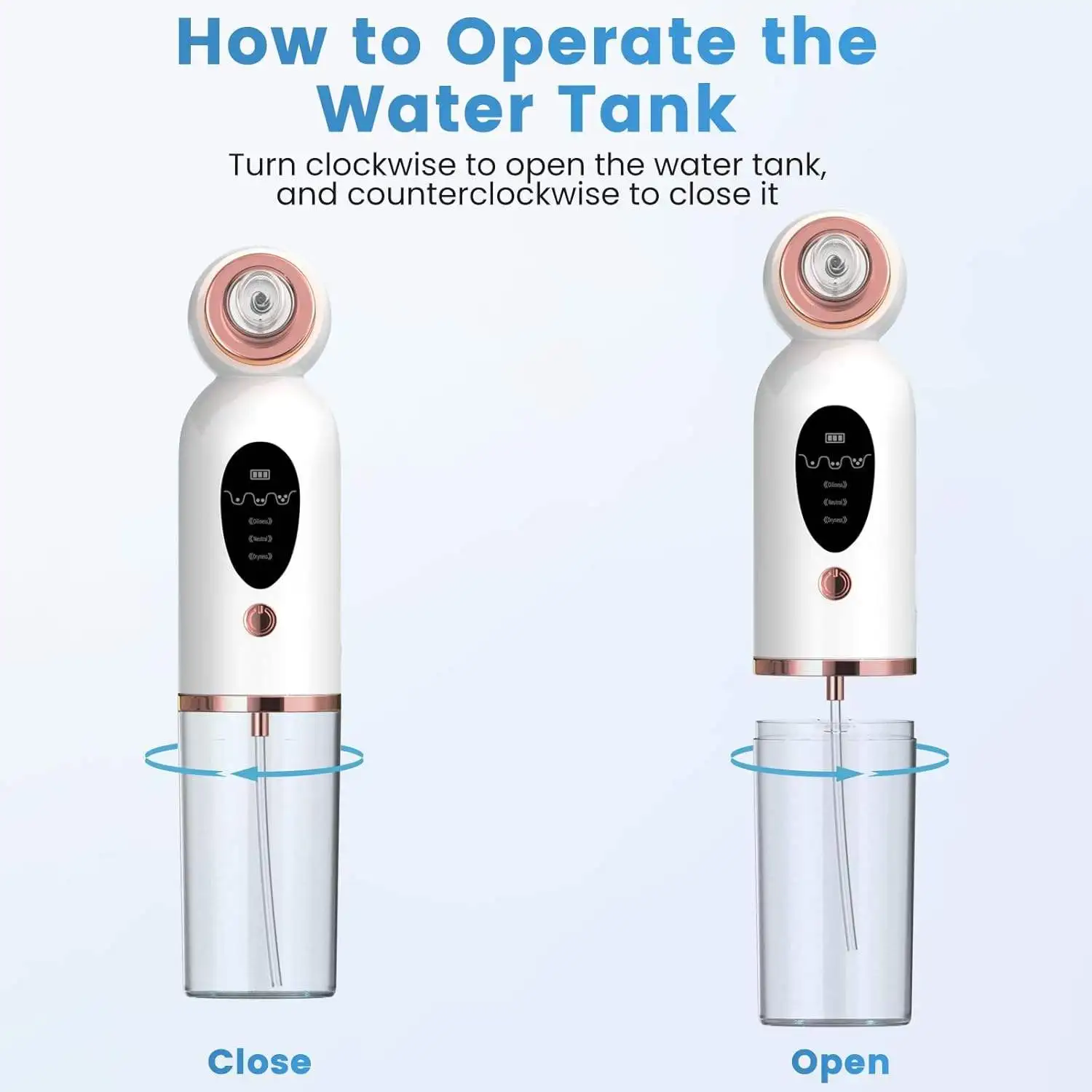 Elektrischer Mitesser-Entferner mit 6 Sonden, Poren-Vakuum-Extraktionswerkzeug, kleine Blase, Hautpflege-Instrument, Entfernung von Whitehead-Akne