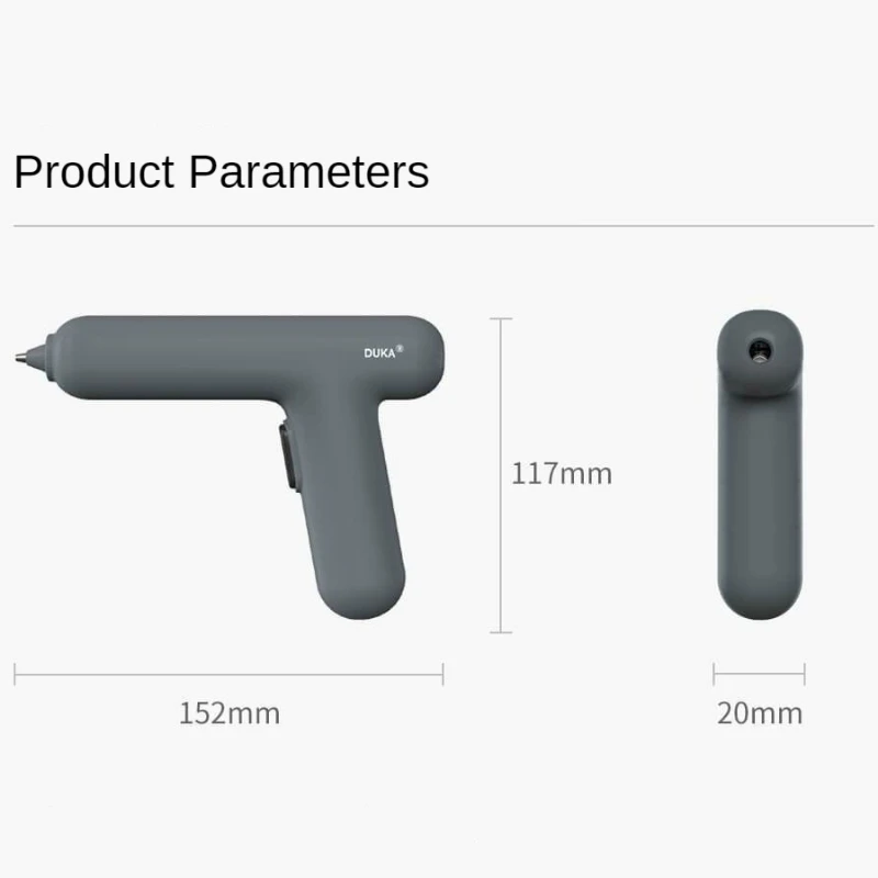 4.2V cordless hot melt glue gun 7mm glue stick hot melt glue tool Type-C rechargeable process DIY maintenance tool electric tool