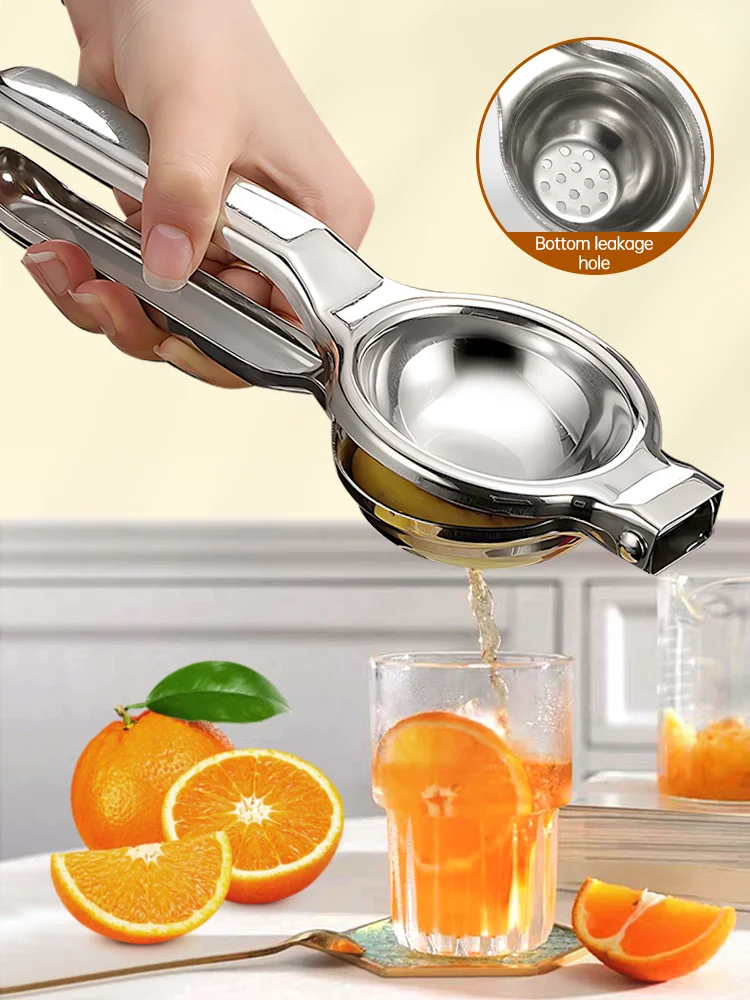 Lemon Squeezer Durable Stainless Steel Juice Processor Pomegranate Orange Lemon Sugar Cane Fruit Pressing Kitchen Tools