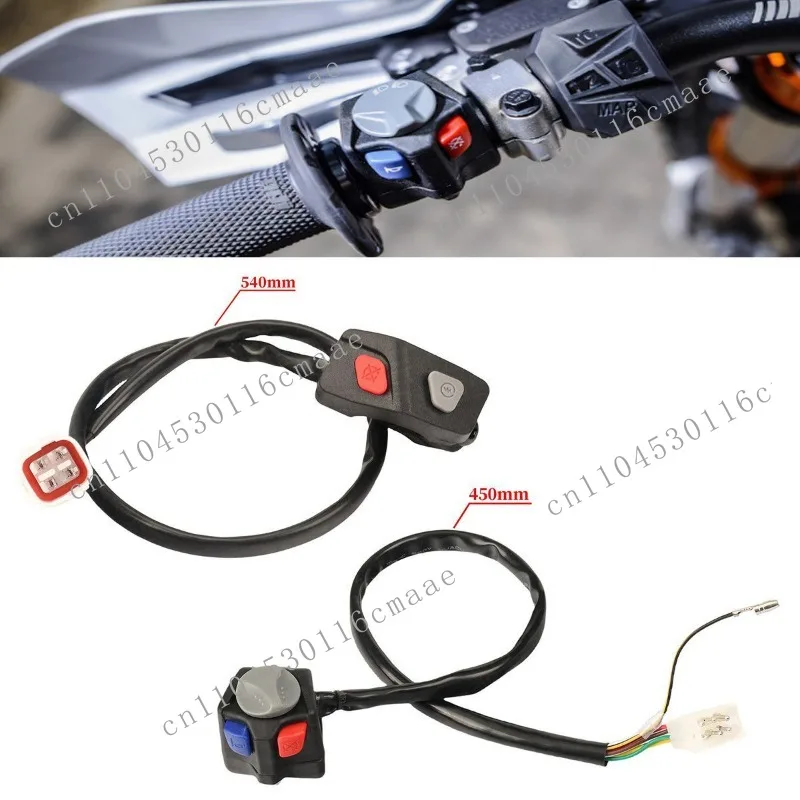 Off-road Motorcycle Starts Flameout Switch Light Button Modification