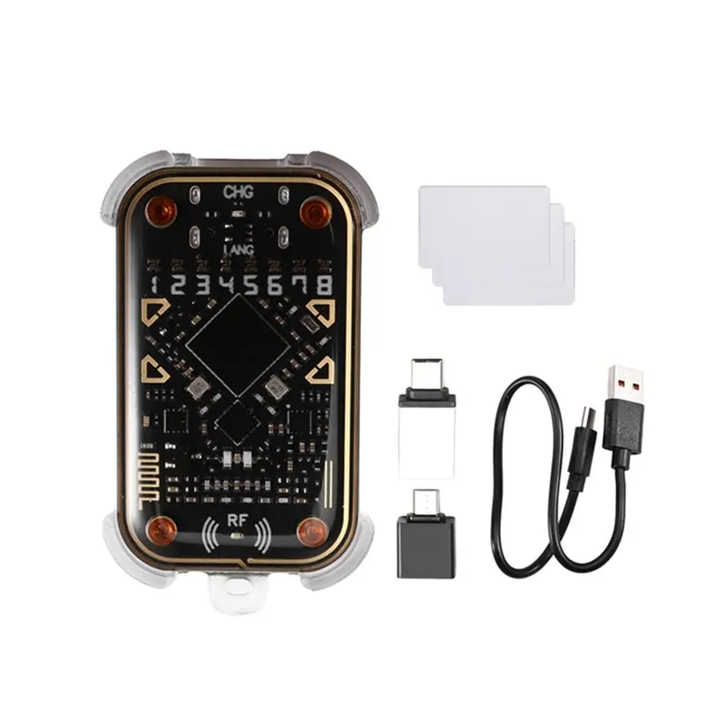 

Y43A-Chameleon V3.0 Эмулятор считывателя RFID-чипов + 3 белых карты-дубликатора ID IC 125 кГц 13,56 МГц, копировщик/записыватель карт и меток