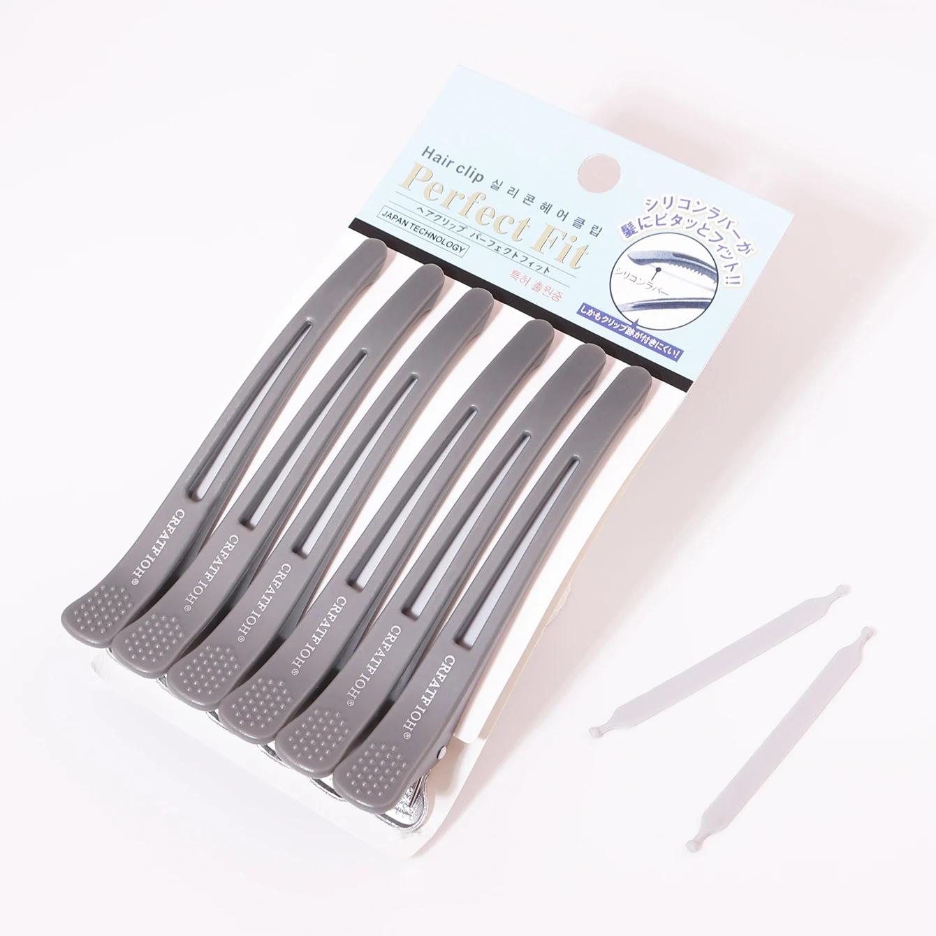 6Pcs 미용 원활한 클립 긴 머리핀, 주름 없음 미용 머리핀, 미끄럼 방지 머리핀, 실제 머리 가발 전용