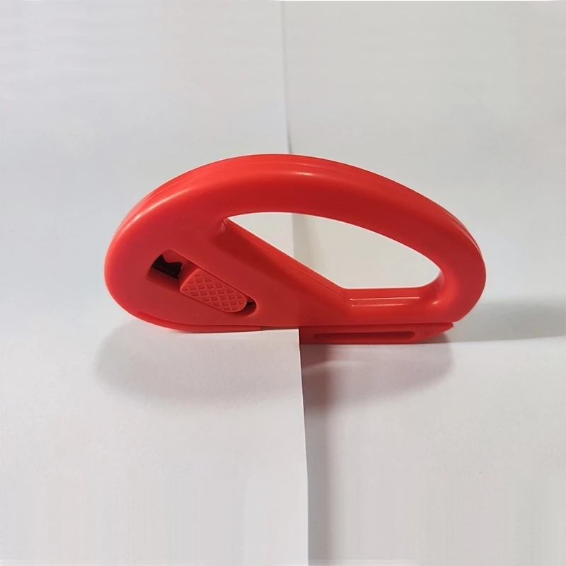 1pc Wrapping Paper Cutter Gift Wrap Cutter Curved Film Cutter Creative Kraft Craft Paper Roll Sliding Line Cut Trimmer