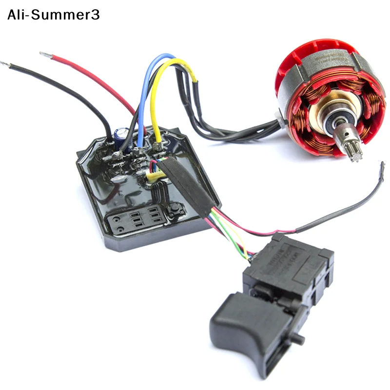 【Ua】1 unidad/1 juego de placa de control con interruptor de velocidad, controlador de placa de accionamiento 2106/169, accesorios para placa base de llave eléctrica sin escobillas