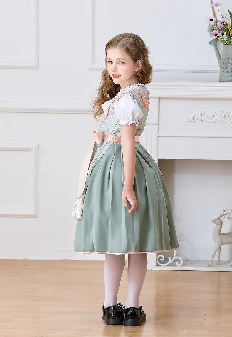 Deutsches Oktoberfest München Farm Girl Süßes Niedliches Kleid Karneval Kinderkleidung Dienstmädchen Kinderkleidung Auftrittskostüm – Detail 22