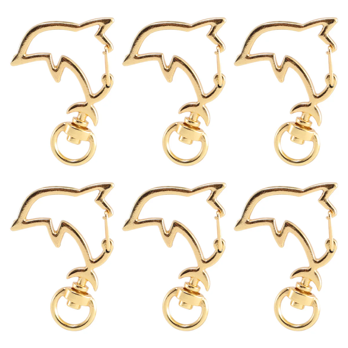 

20Pcs Metal Dolphin Shaped Clasps for Jewelry Making Kit Alloy Findings Charms DIY Accessories Golden Clasps for Jewelry Making