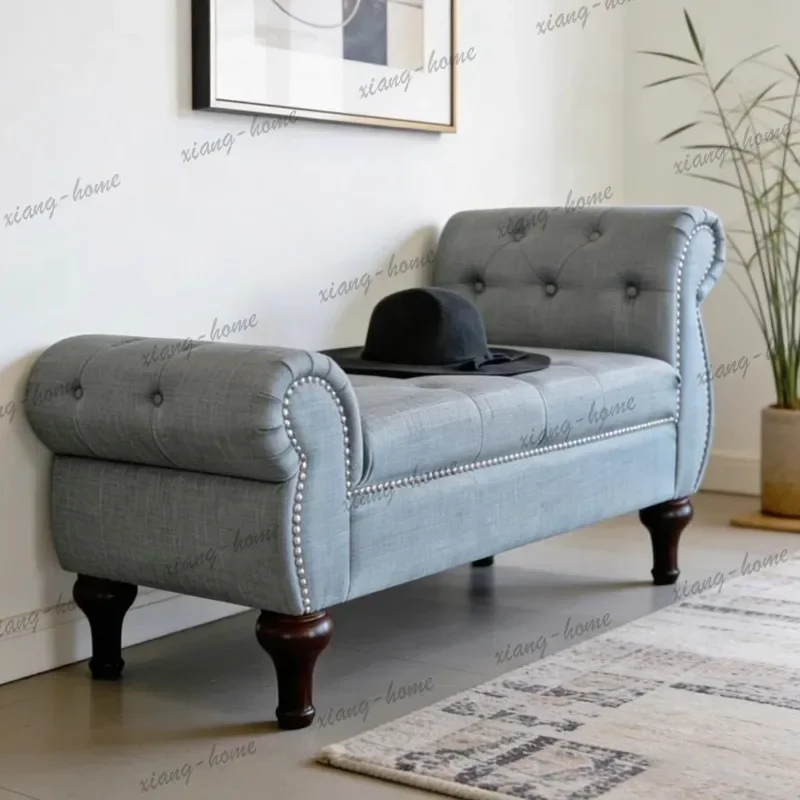 American sofa fashion storage end of bed shoe change bench European creative simple concubine chair couch