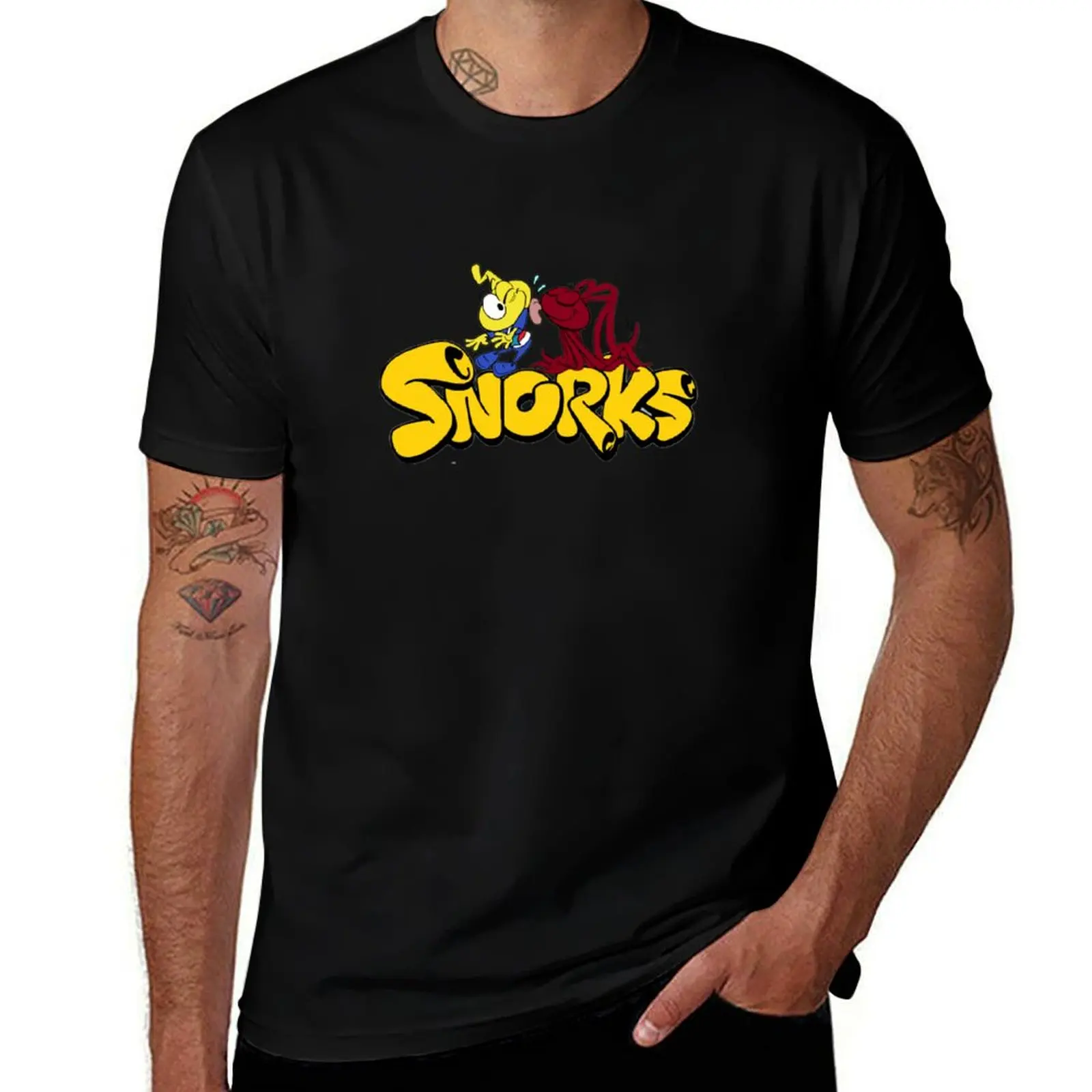 Snorks Logo with Occy and Allstar Seaworthy - ORIGINAL DRAWN by SillyFun.redbubble.com T-Shirt