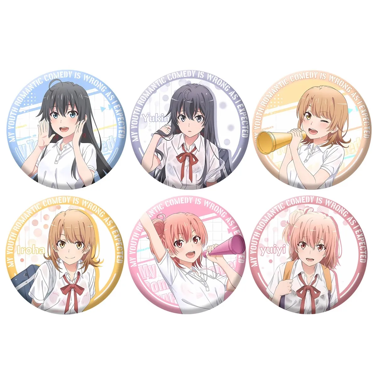 

58mm Anime My Youth Romantic Comedy Is Wrong As I Expected Hikigaya Hachiman Cosplay COSTUME Badge Pin SPTE Tinplate Brooch﻿