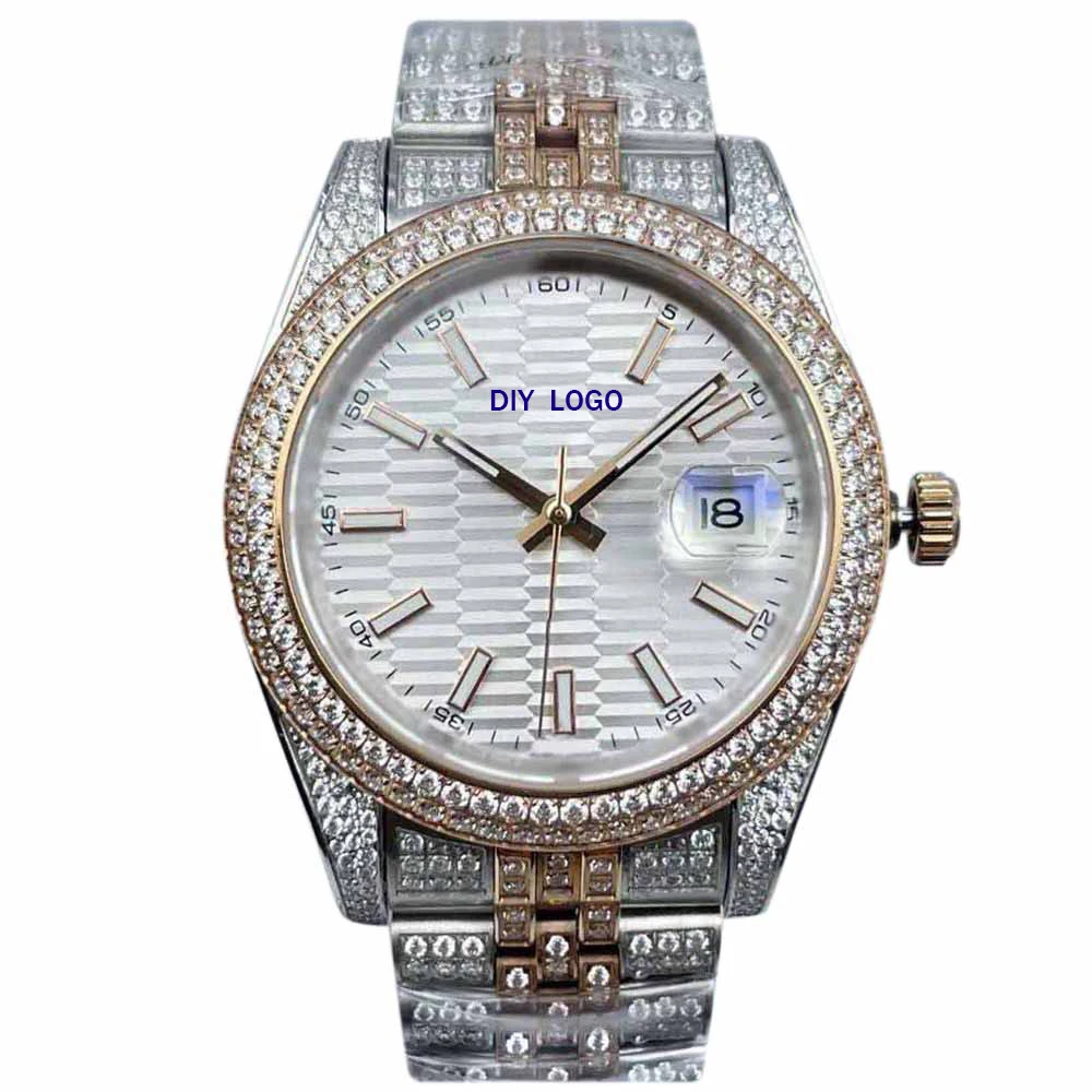 41 mm Sophisticated Diamond Watch – Perfect for Business or Casual Wear, Ideal Gifts for Men