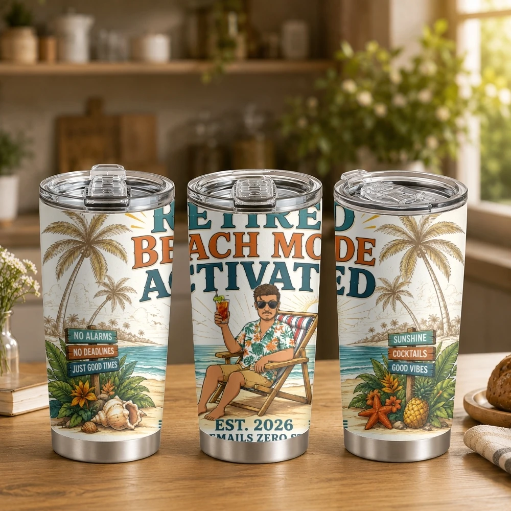 The Legend Retires Vacuum Flasks 20oz Coffee Cup with 2 Lids & Reusable Straw Stainless Steel Vacuum Insulated Travel Mug