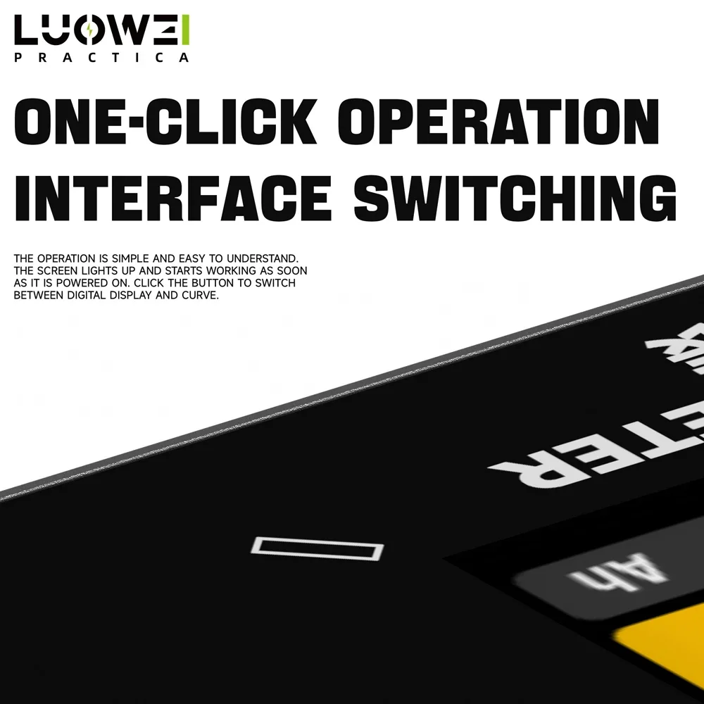 LUOWEI D1 منحنى رقمي مقياس التيار الكهربائي تيار مستمر إمدادات الطاقة 1/4-20 واجهات قياس البيانات الدقيقة لمجموعة أدوات إصلاح الهواتف المحمولة