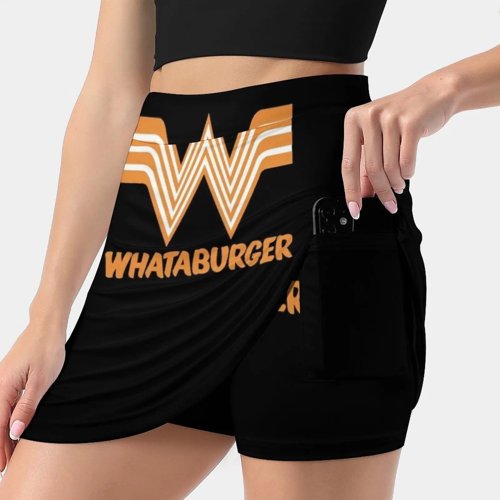 Best Whataburger-Logo Women's skirt Aesthetic skirts New Fashion Short Skirts Icon Food