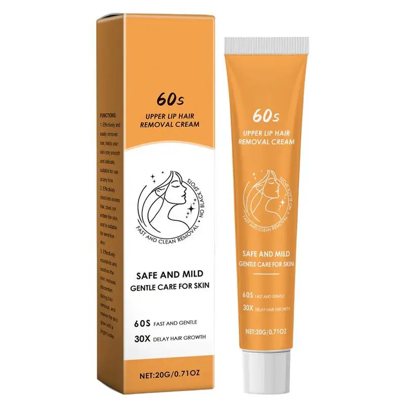Hair Removal Cream Natural Gentle Soothing Ointment Soften Nourishing Hydration Refreshing Lip Facial Depilation Cream lip care