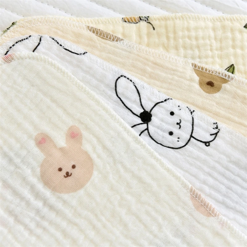 Nouveau Adorable-gant toilette bébé carrés coton naturel bébé visage-serviette lingettes