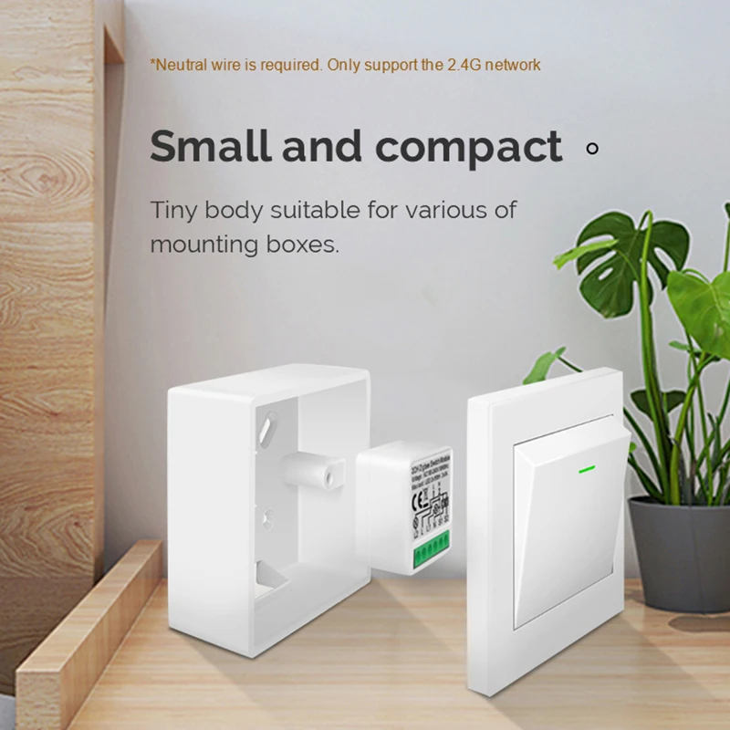 Modulo interruttore luce intelligente ANDELI 1/2/3/4Gang supporta controllo Zigbee 3.0 e 2 vie, interruttore fai da te telecomando App 100-240V