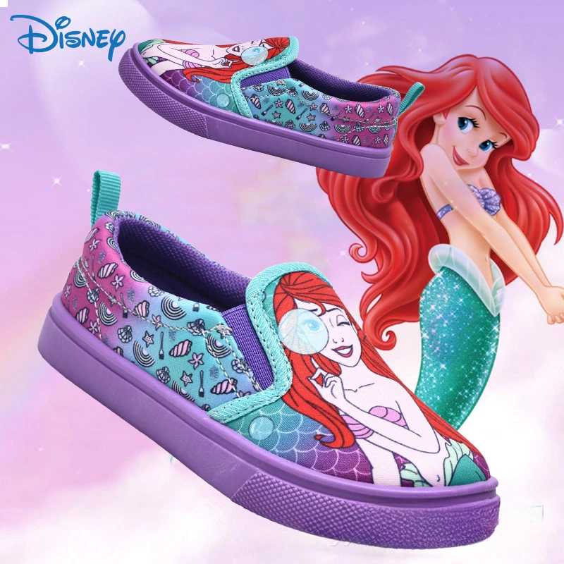 Disney Cartoon Children Casual Canvas Shoes Lazy Priness Student Girls Cute Pink Leisure Furniture Cloth Shoes Birthday Gifts