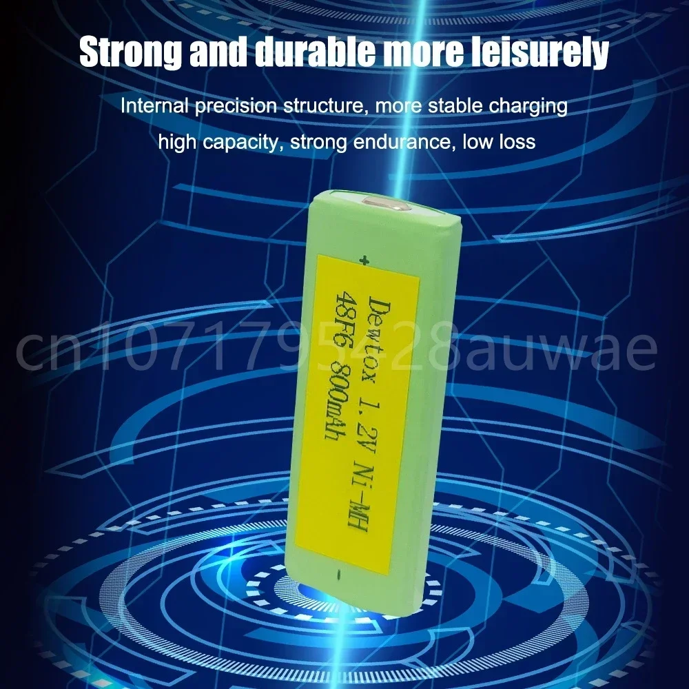 Ni-Mh 1.2 فولت بطاريات اللثة 48F6 800 مللي أمبير بطارية قابلة للشحن ل MD/CD/وكمان/مشغل الشريط/القاموس الإلكتروني