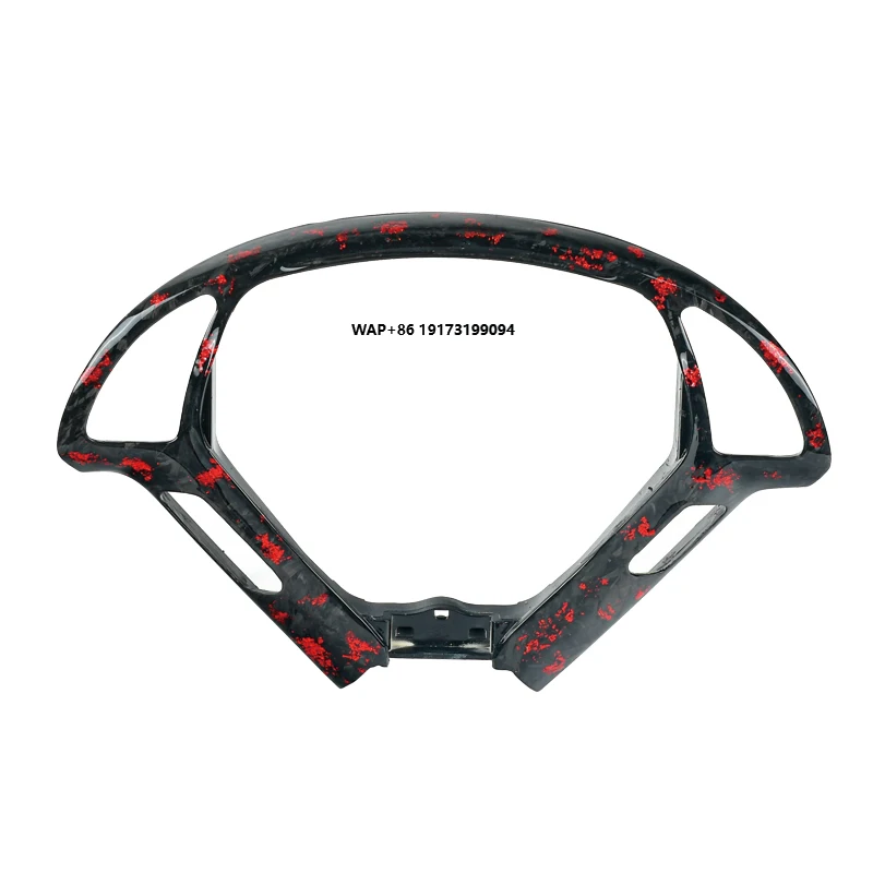 

For I-nfiniti G37 EX37 2013 Q40 2015 G25 EX35 2012 Nissan-370Z 2010-2018 Black Forged Carbon Fiber Car Steering Wheel Cover Trim