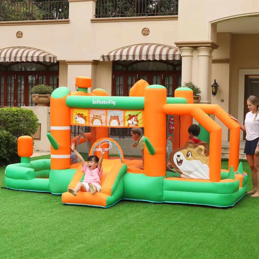 Oxford Cloth Factory Customized Bounce House Family Party Kids Air Jumping Bounce House Bouncy Castle Inflatable Jumping House