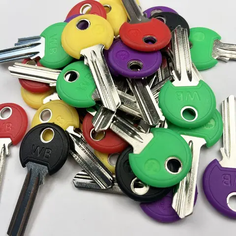 5pcs/lot Household Blank Key Blanks Color Head Cover S Slot Blank Key Embryo