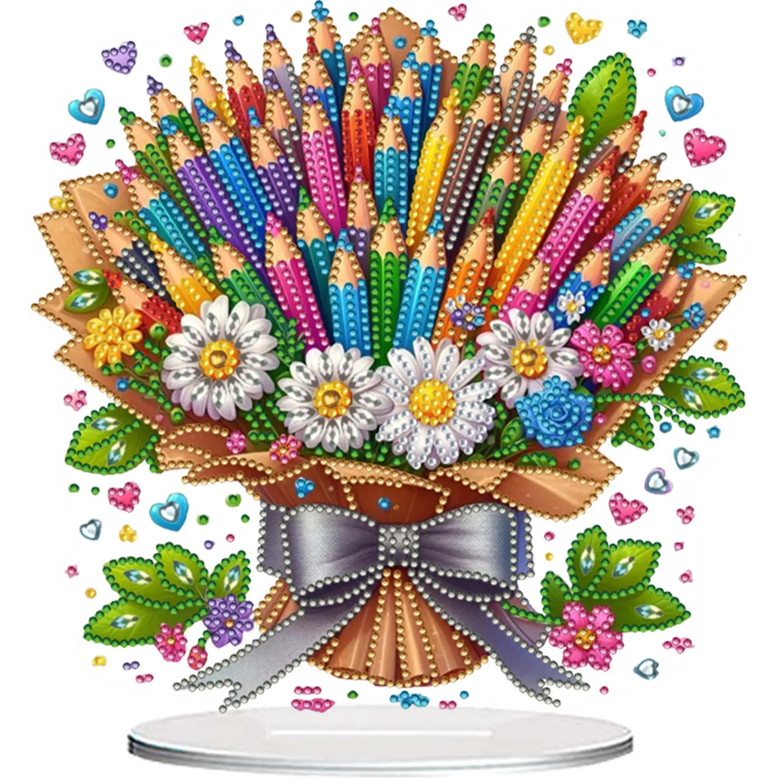 

Набор для алмазной вышивки 2D/плоских цветов: Настольные украшения для дома и офиса