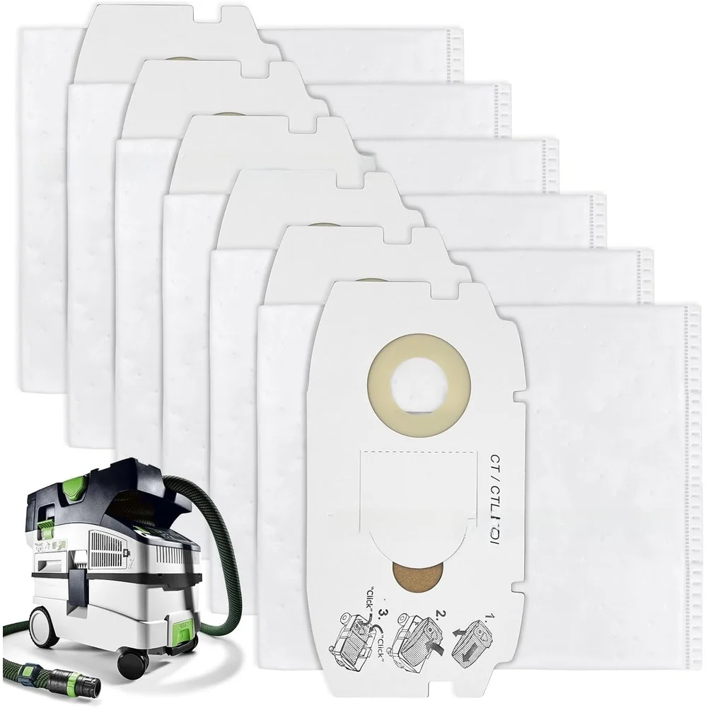 Dust Bags For FOR Ct FOR Midi 498411 Before 2019 Vacuum Cleaner Filter Precision Fit Self Locking High Efficiency No Leak