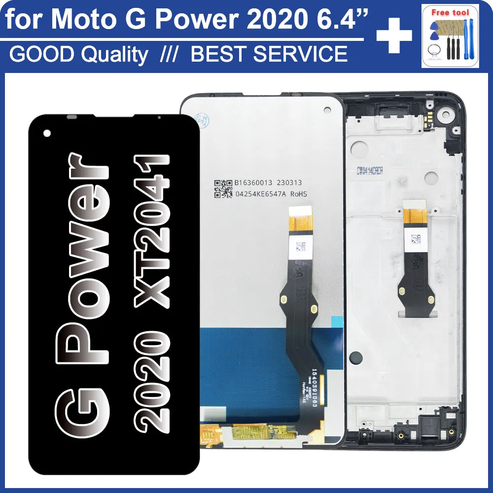 Tested LCD for Motorola Moto G Power 2020 XT2041 LCD Display Touch Screen Digitizer G Power 2020 XT2041DL Display Replacement