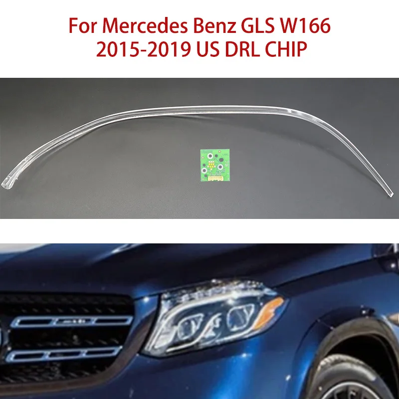 

Чип белого света «ангельские глазки» для Mercedes Benz GLS W166 2015-2019, модуль американского балласта, направляющая полоса света, автомобильная фара DRL CHIP