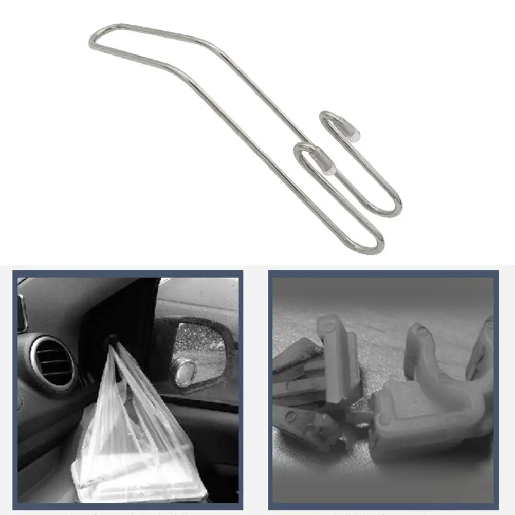 

2Pcs Car Headrest Hooks Premium Material Storage Organizer Grocery Holder Seat Back Hangers RV Accessories Car Hanging Hook
