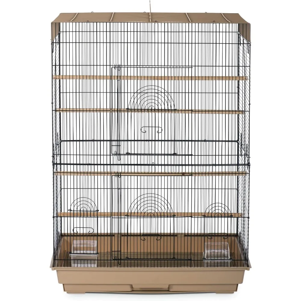 

Prevue Pet Products Flight Cage for Multiple Small Birds, Steel Metal and Plastic Cage Home Crate Enclosure for Birds