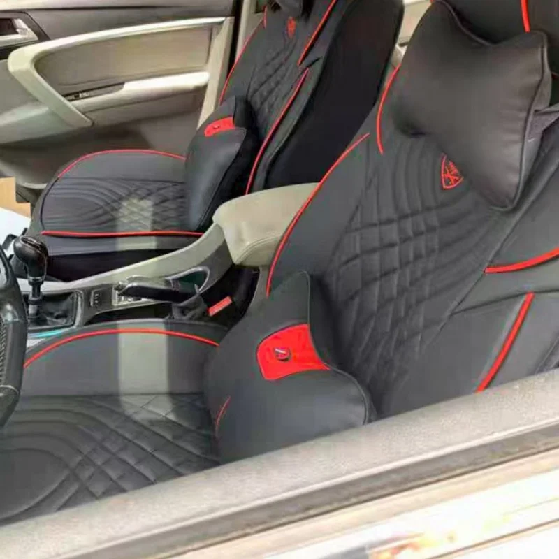 

Auto Set Car Seat Covers PU Leather Single Front Split Bench Protector Four Season Universal Fit Most Car SUV Car Accessories