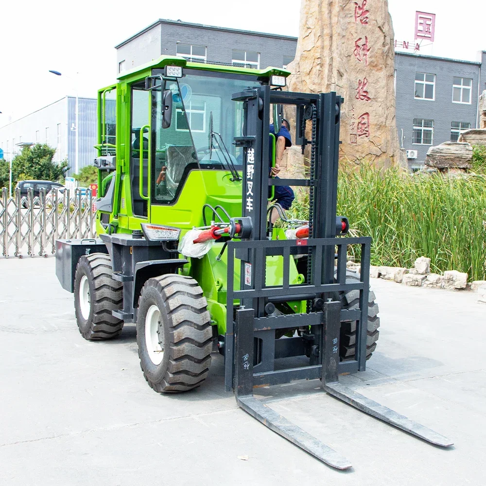 YG 4x4 4wd Off Road All Rough Terrain Forklift Truck Small Off Road Forklift