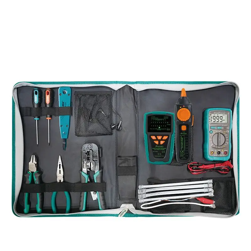 Baogong PK-2629 Telecom network repair tool group line finder multimeter crimping pliers screwdriver utility knife