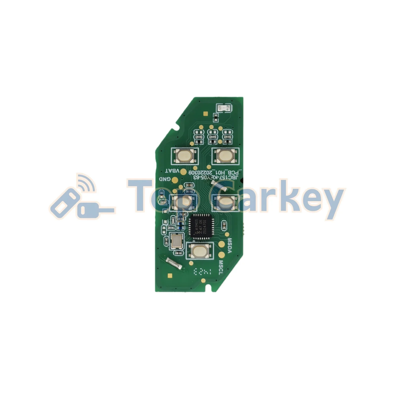 TopCarkey Original Smart Remote Key ID4A Chip 433MHz for DFSK Dongfeng Forthing V9 Forthing U-TOUR V9