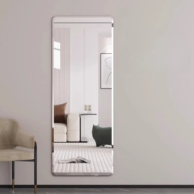 Quadratischer Wandspiegel Dekoration Modernes Wohnzimmer Mädchen Ganzkörperspiegel Schlafzimmer Luxus-Spiegel Langer Funky Spiegel Wohndekoration