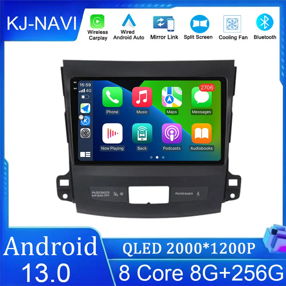 

Для Mitsubishi Outlander 2006-2011 Peugeot 4007 Citroen C-Crosser автомобильное радио Android мультимедийный плеер Carplay автомобильный сенсорный экран