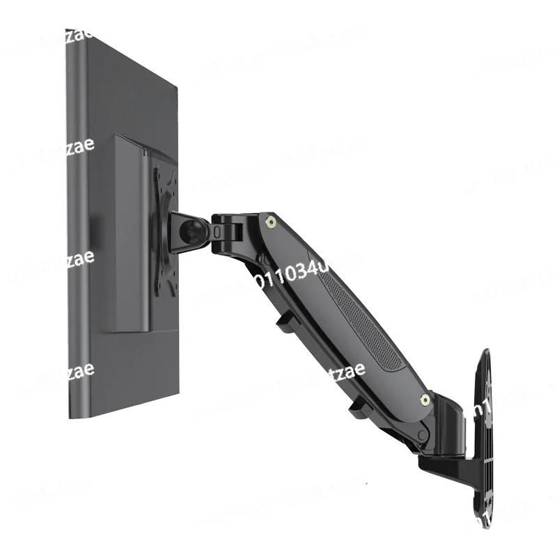 Wall-mounted Air Pressure Lift Monitor Bracket Black One-section Arm Monitor Screen Hanger GM111W