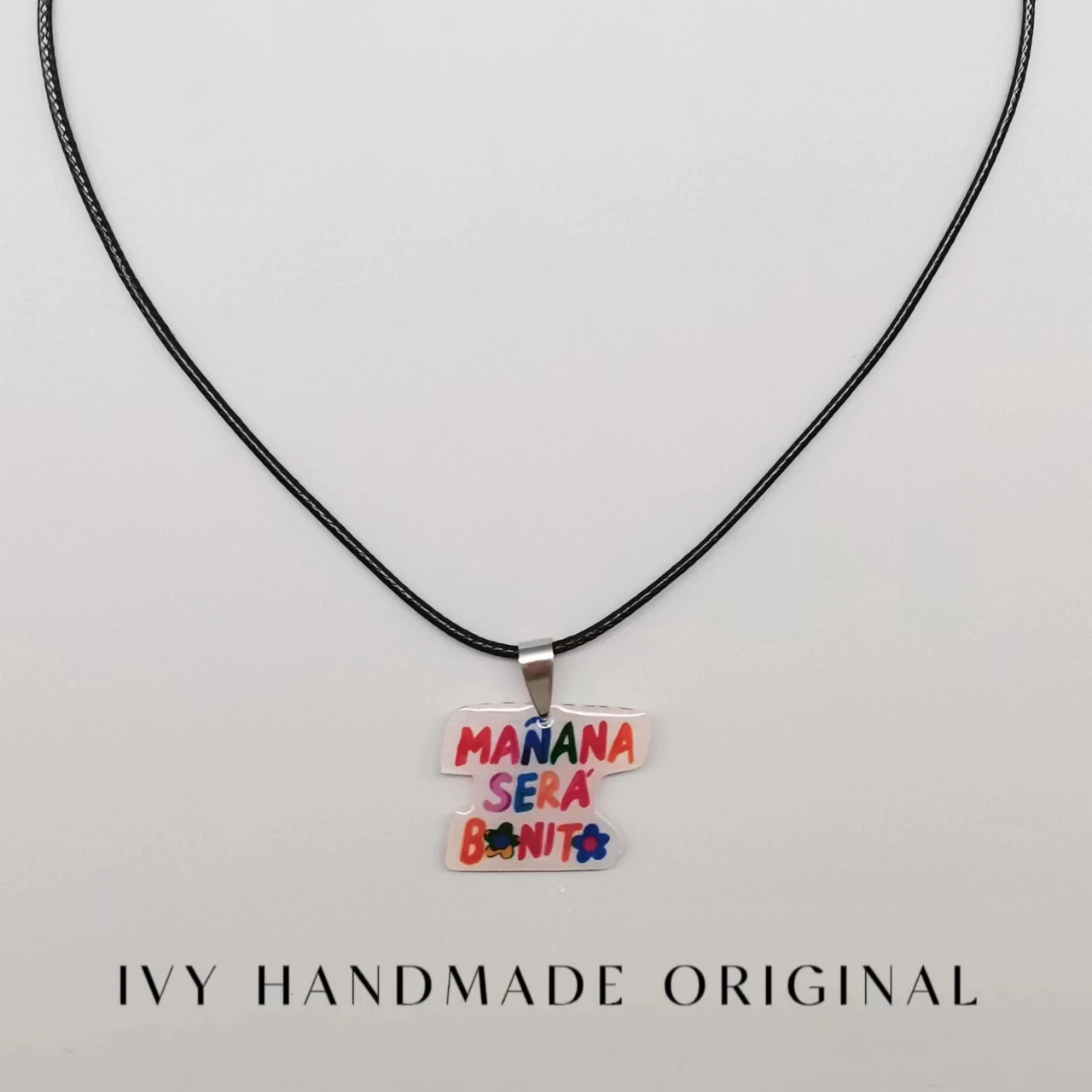 Manana Sera Bonito Bichota Karol G Necklace Accessories Acrylic Heart Pendant Jewelry Custom personal design gift for Friend