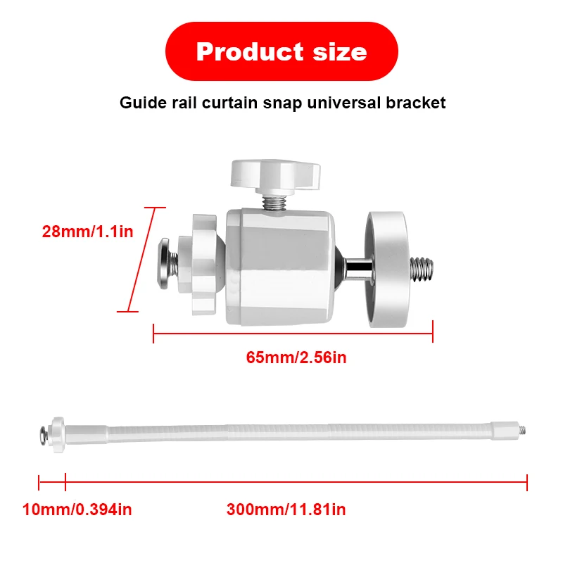 Home curtain groove monitoring bracket, concealed camera base, 1/4 screw connector image 2