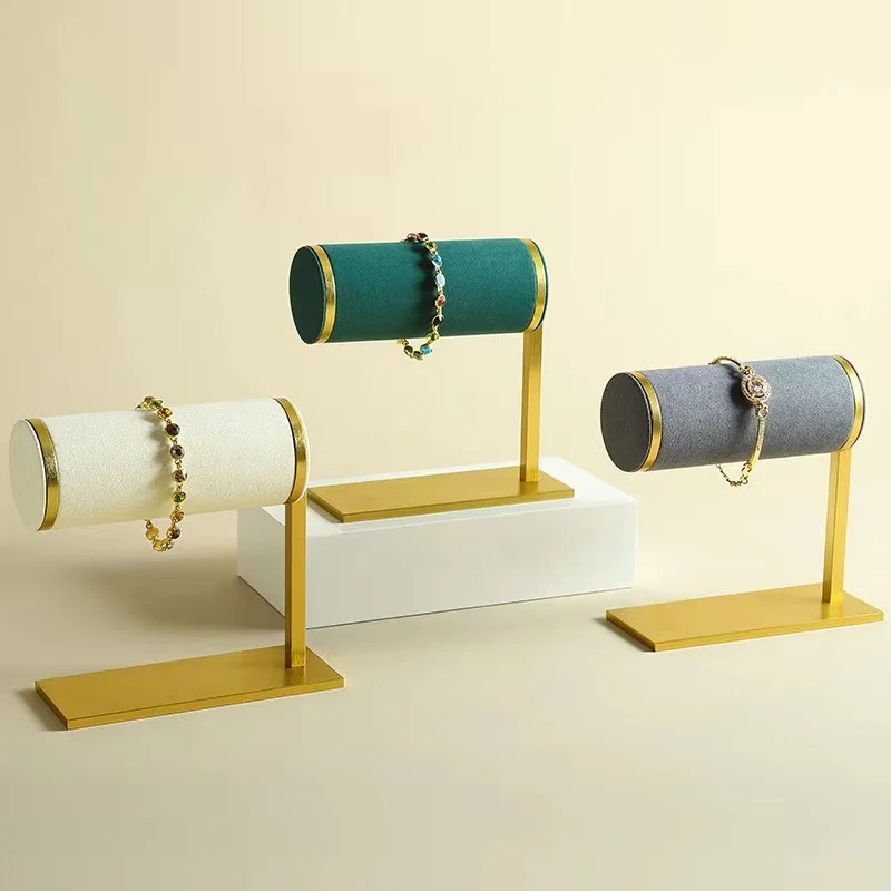 

Metal Microfiber Bracelet Stand For Watches Hand Chains Jewelry And Counter Display Props For Jewelry Showcases