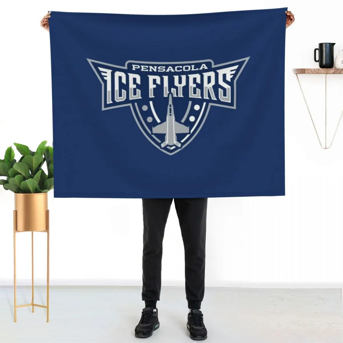 pensacola ice flyers primary essential Throw Blanket Picnic Tourist Softest Giant Sofa Soft Bed covers Blankets