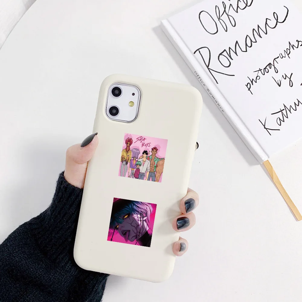 لفة ملصق مجموعة ساحرة الصيادة من KPOP - 500 قطعة من ملصقات الختم الطرفية، شريط مزخرف لدفاتر القصاصات بنفسك #3