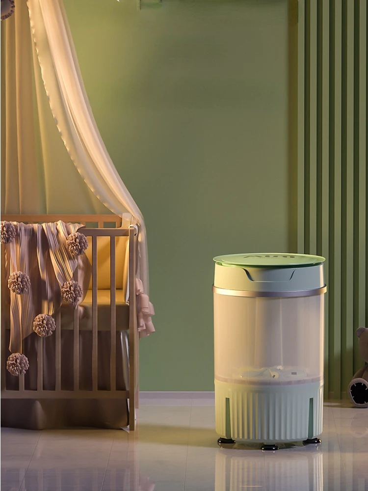 Mini Underwear Washing Machine Full Semi-automatic Washout Integrated Portable Washer for Baby Small Doesn't Take Up Space