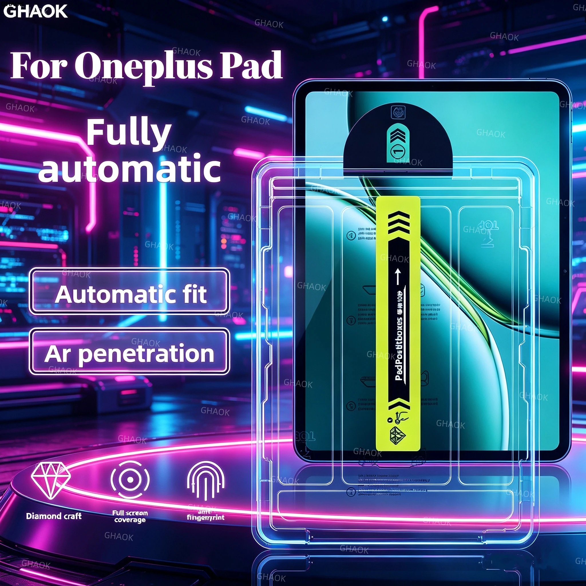 

Новая защитная пленка для экрана OnePlus Pad 3 13.2" 2025, Pad Lite 11", Pad 3, Pad 2 Pro 12.1 дюйма 2024, комплект для автоматической установки, закаленное стекло